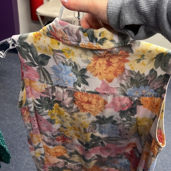 💜XPL Yellow Button Down S - Picture 3 of 3